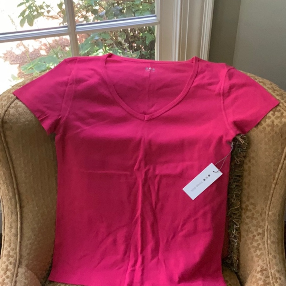 Pink Fitted Short Sleeve T-Shirt